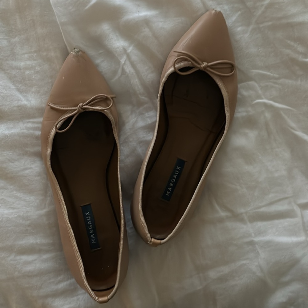 Margaux The Pointe Flats 38.5, medium width, Rose Nappa - Picture 2 of 3